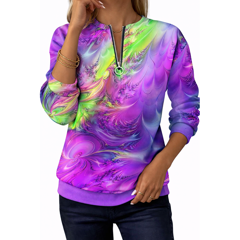 🎄Clearance Sale🔥Women's new half-zip sweatshirt