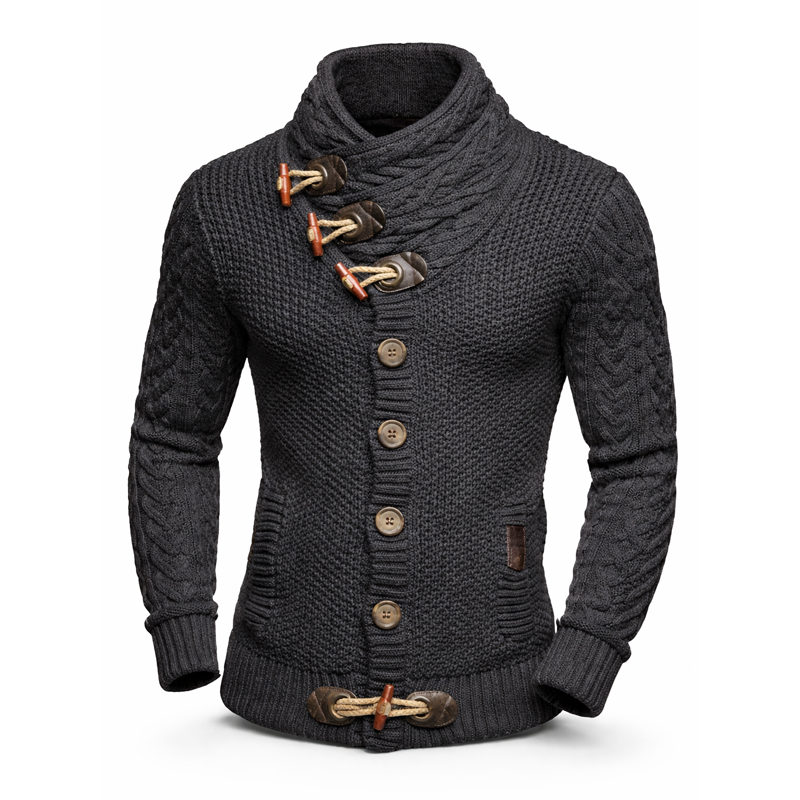 ⏰Promotion 50% OFF -Men’s Wool Cable-Knit Toggle Cardigan with Shawl Collar