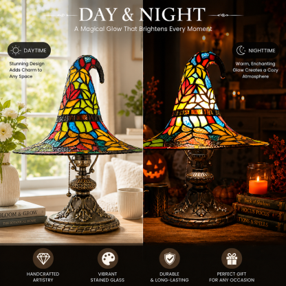 🔥Magical Halloween Stained Glass-Style Lamps – 50% OFF Today🎁