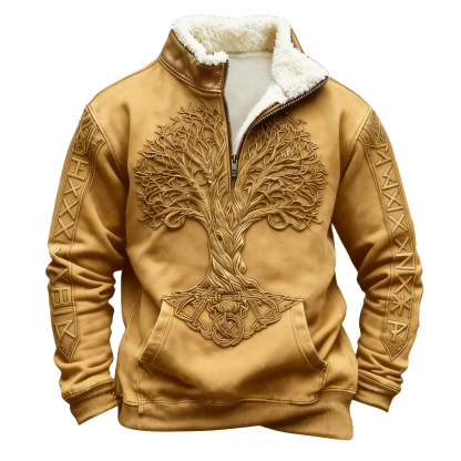 ⏰Promotion 50% OFF -Men’s Western-Style Wool Half-Zip Pullover