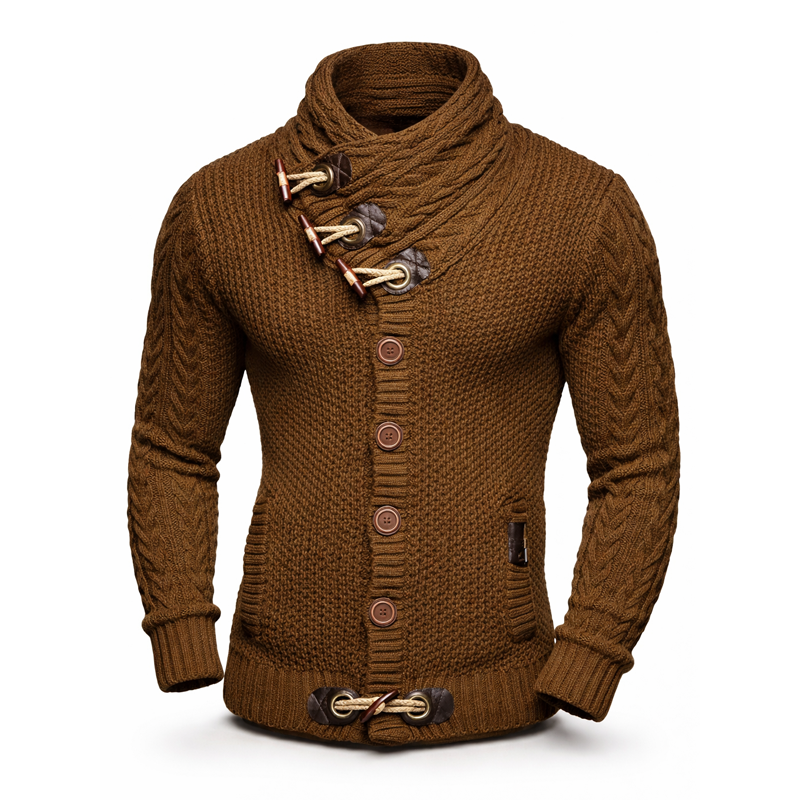⏰Promotion 50% OFF -Men’s Wool Cable-Knit Toggle Cardigan with Shawl Collar