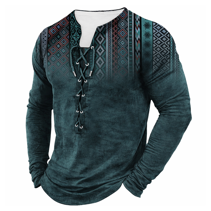 ⏰Promotion 50% OFF -Men’s Vintage Cotton Long Sleeve Henley Shirt