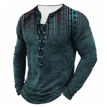 ⏰Promotion 50% OFF -Men’s Vintage Cotton Long Sleeve Henley Shirt