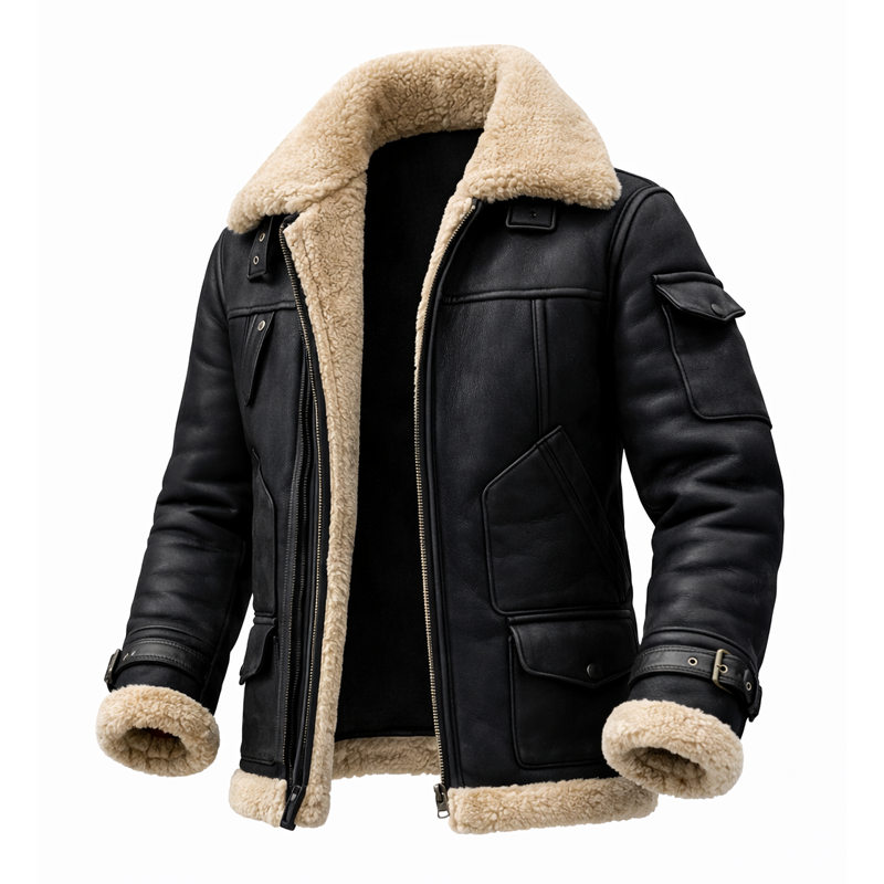 ⏰Promotion 50% OFF -Men’s Vintage Shearling Jacket