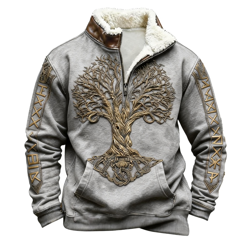 ⏰Promotion 50% OFF -Men’s Western-Style Wool Half-Zip Pullover