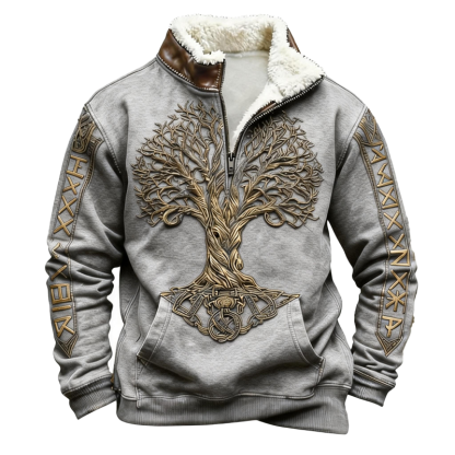 ⏰Promotion 50% OFF -Men’s Western-Style Wool Half-Zip Pullover