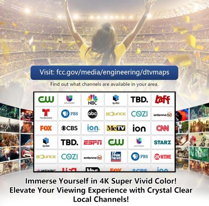 📺 TV Antenna - Digital HD Antenna - Indoor HDTV 1080P 4K (Long Range) 🎁