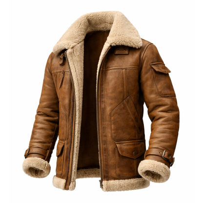 ⏰Promotion 50% OFF -Men’s Vintage Shearling Jacket