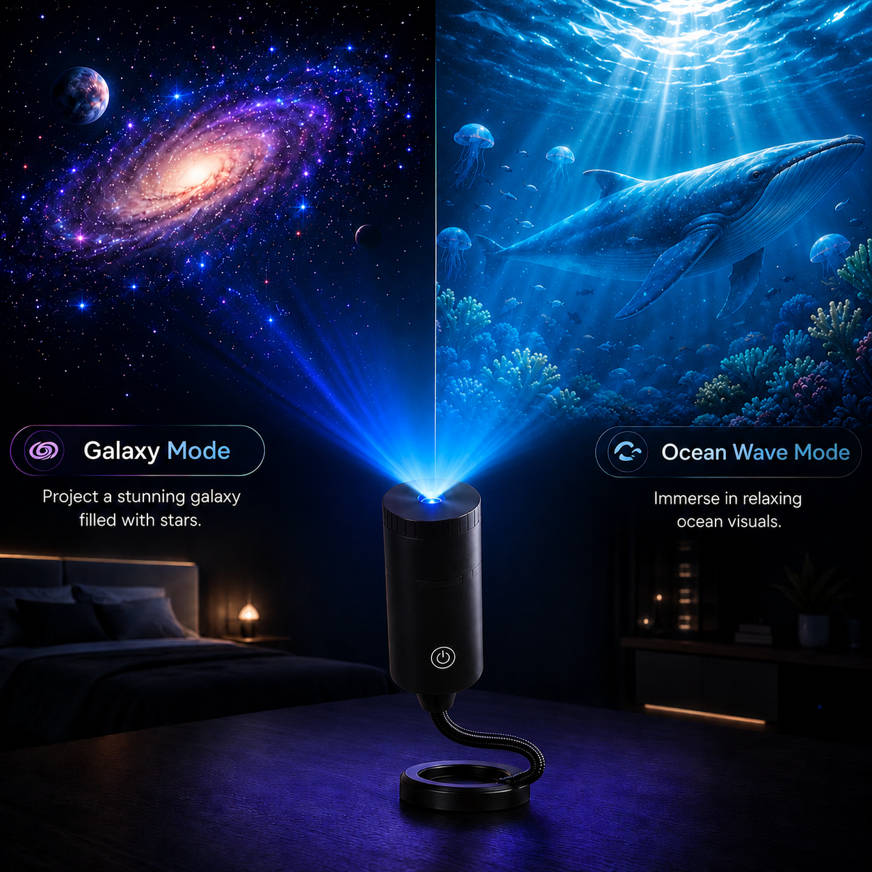 🌌✨5D Mini Galaxy Star Projector🧸