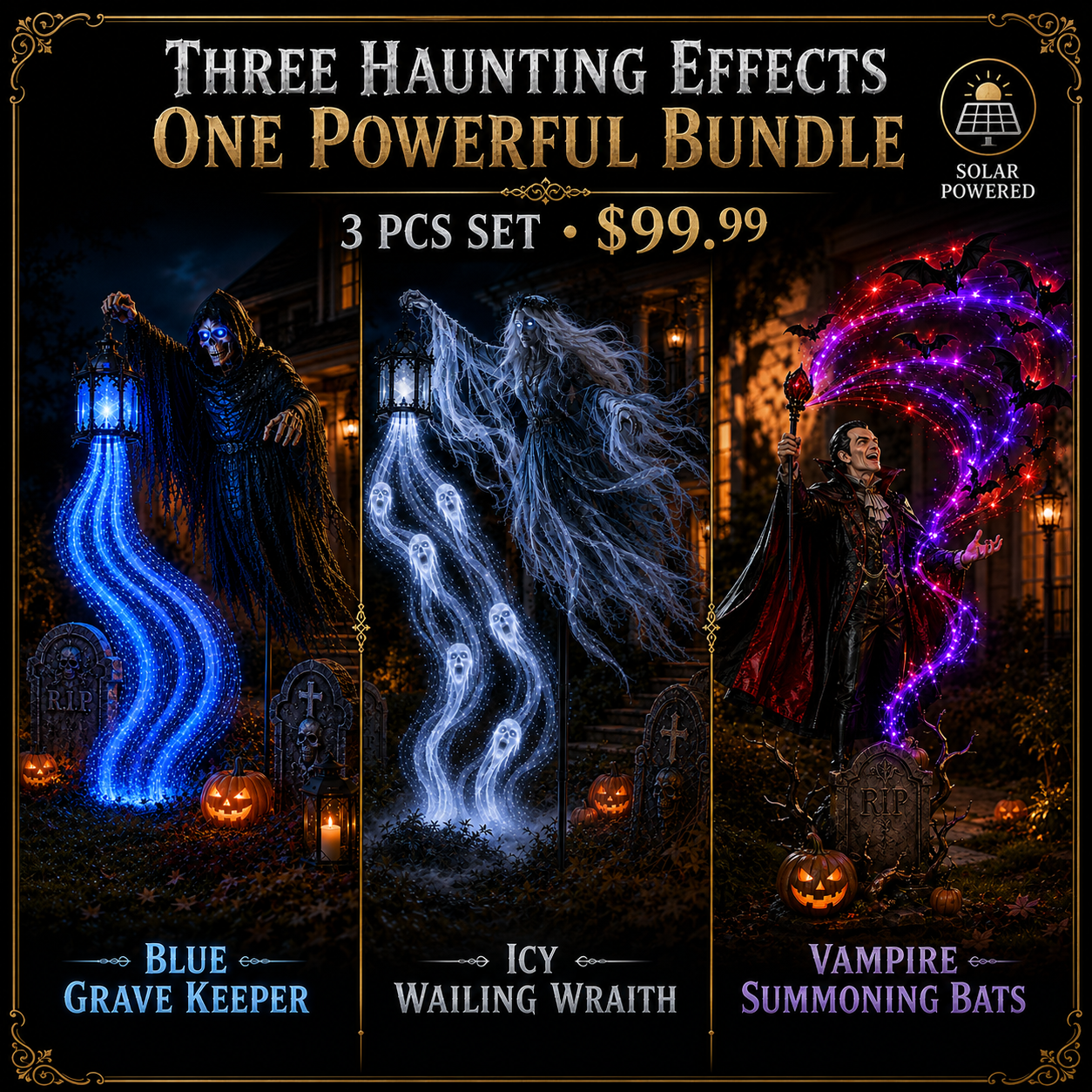 🎁Today 50% OFF🎁💀Halloween Soul Harvester Animated Garden Light