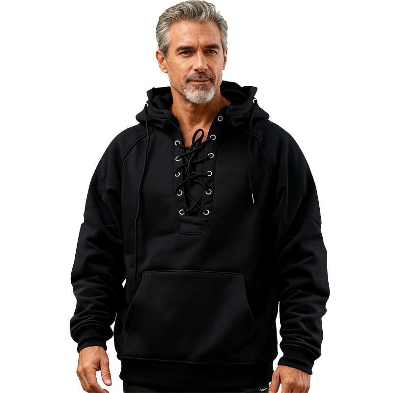 🎅 50% OFF | New Autumn/Winter Men's Solid Color Hooded Casual Sweatshirt