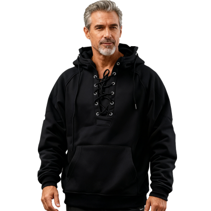 🎅 50% OFF | New Autumn/Winter Men's Solid Color Hooded Casual Sweatshirt