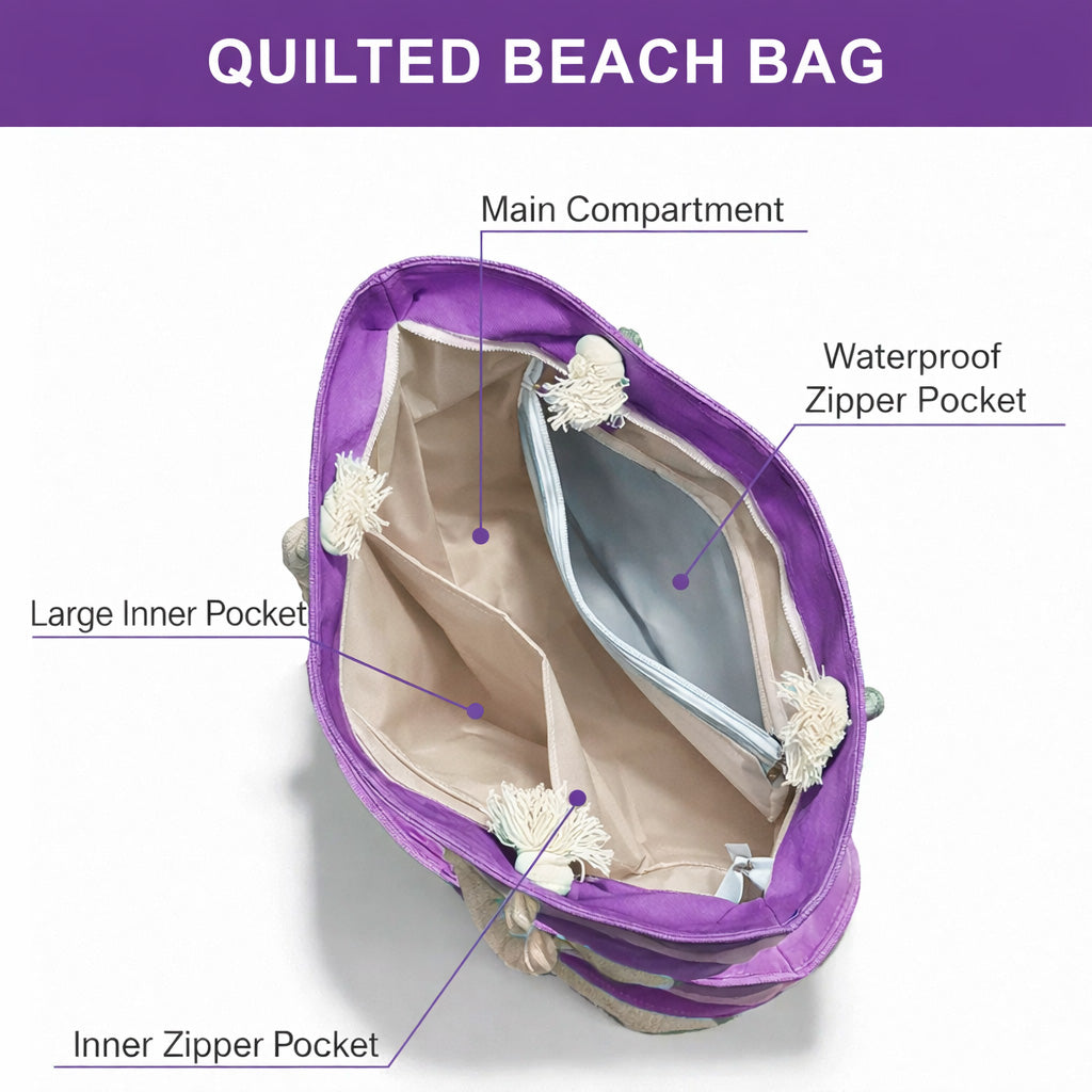 Melanin Queens Quilted Beach Bag GFTOTG3053