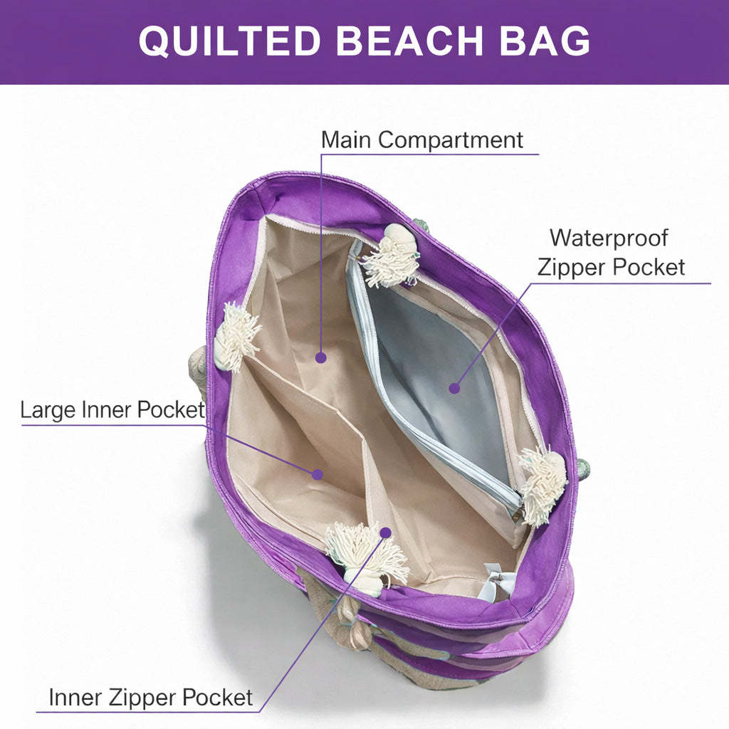 Melanin Queens Quilted Beach Bag GFTOTG3053