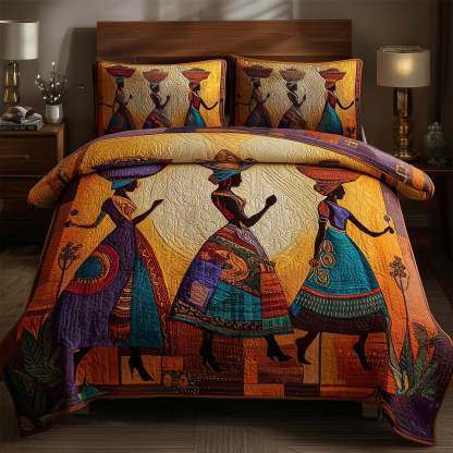 Golden Queens 3-PieceQuilted Bedding setGFTOMA1762