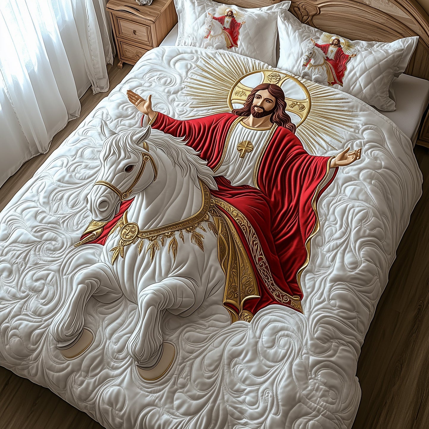 Divine Embrace 3-PieceQuilted Bedding setGFTOTP8535