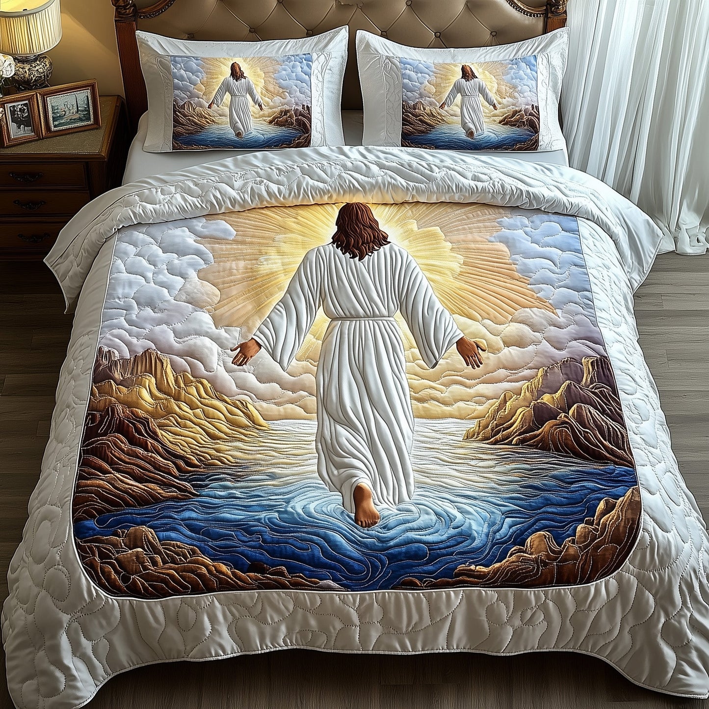 Divine Embrace 3-PieceQuilted Bedding setGFTOTP8537
