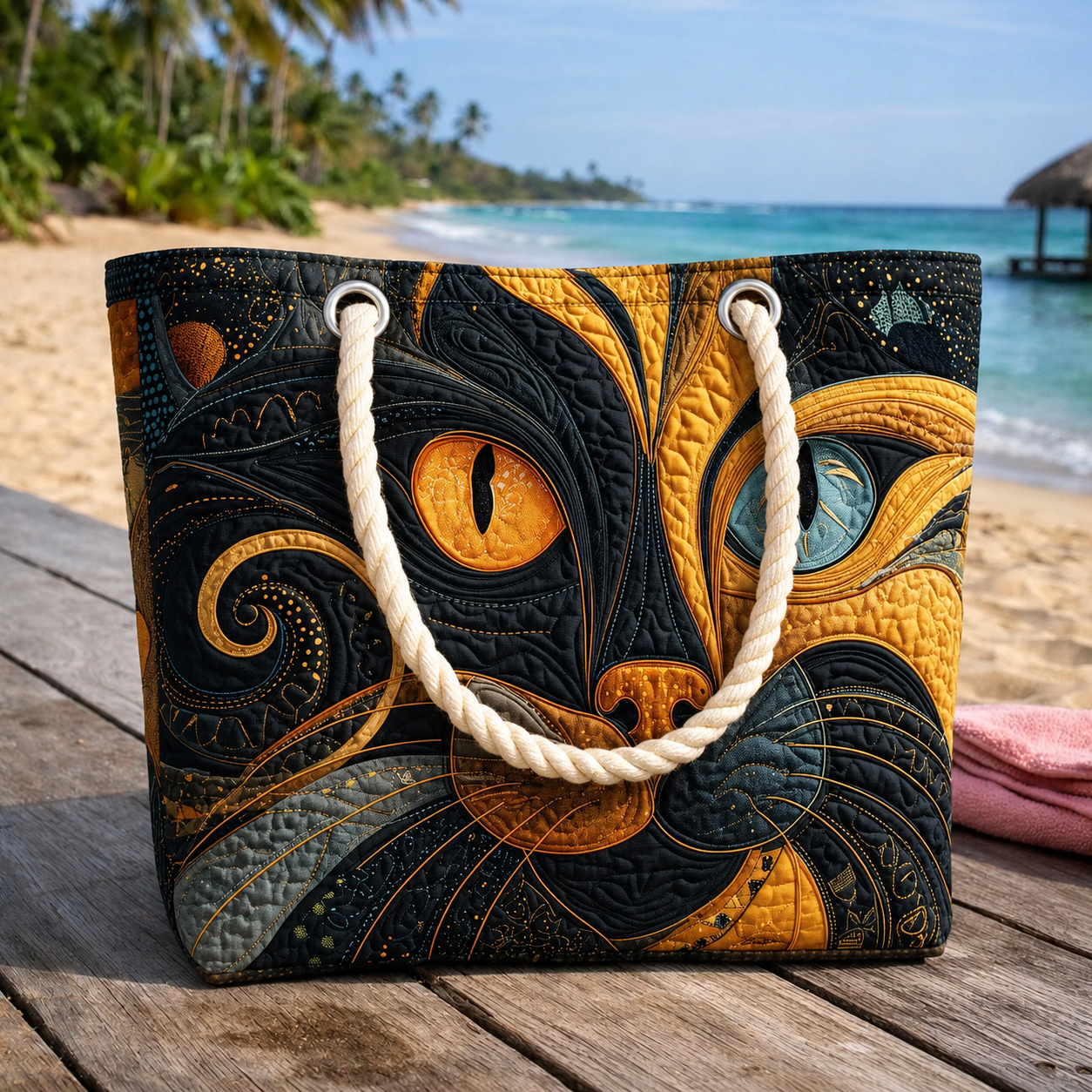 Paw Patch Quilted Beach Bag GFTOQA1632