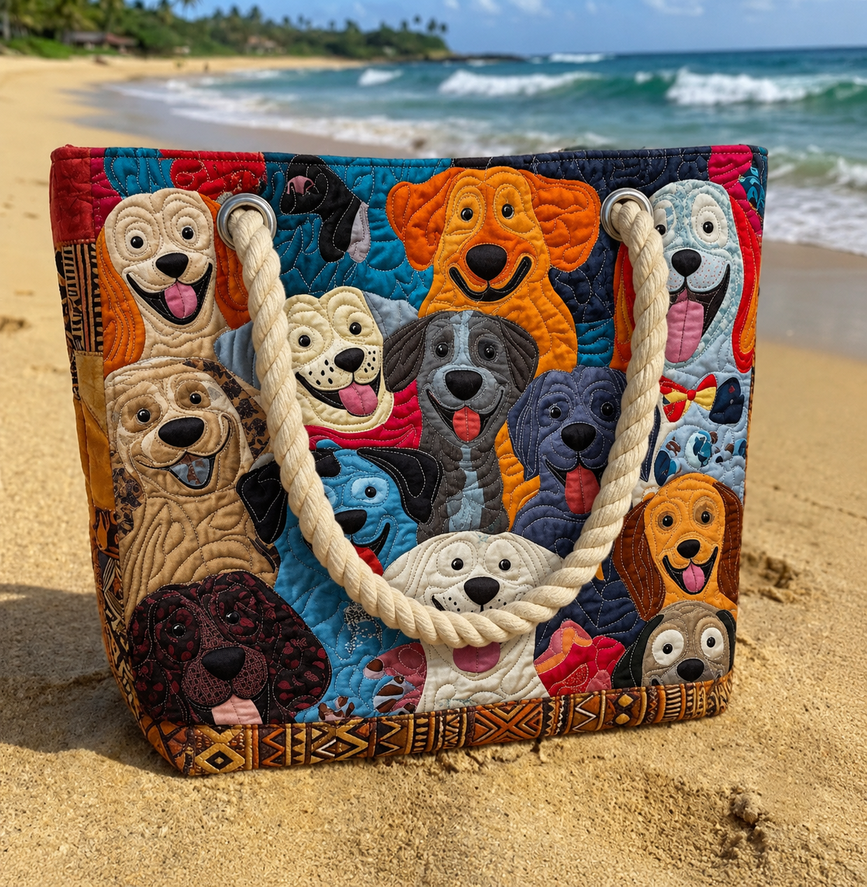 Paw Patch Quilted Beach Bag GFTOQA1635