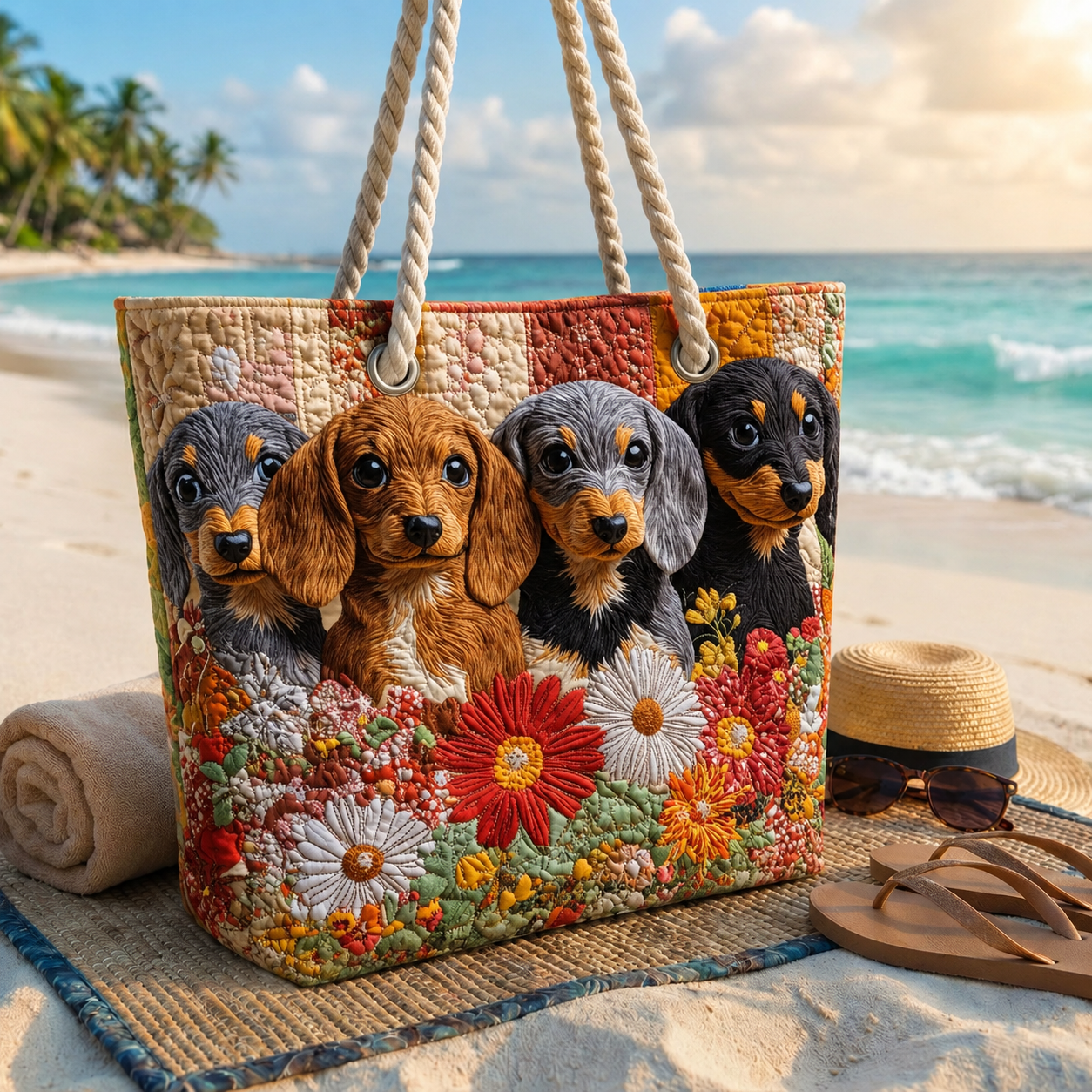 Paw Patch Quilted Beach Bag GFTOQA1642