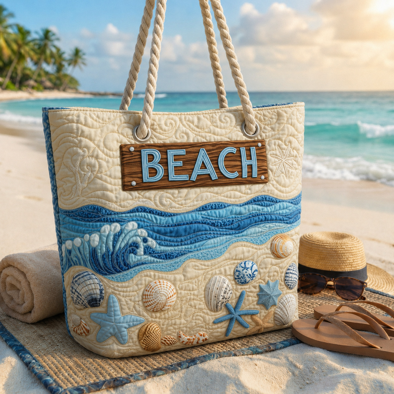 Paw Patch Quilted Beach Bag GFTOQA1643