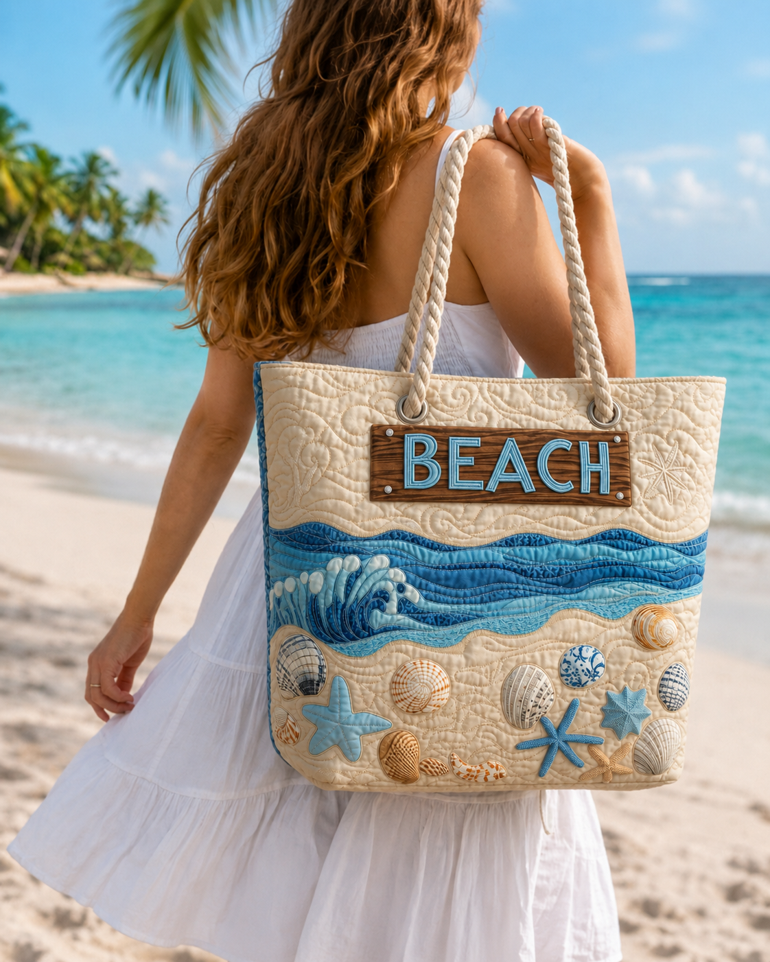 Paw Patch Quilted Beach Bag GFTOQA1643