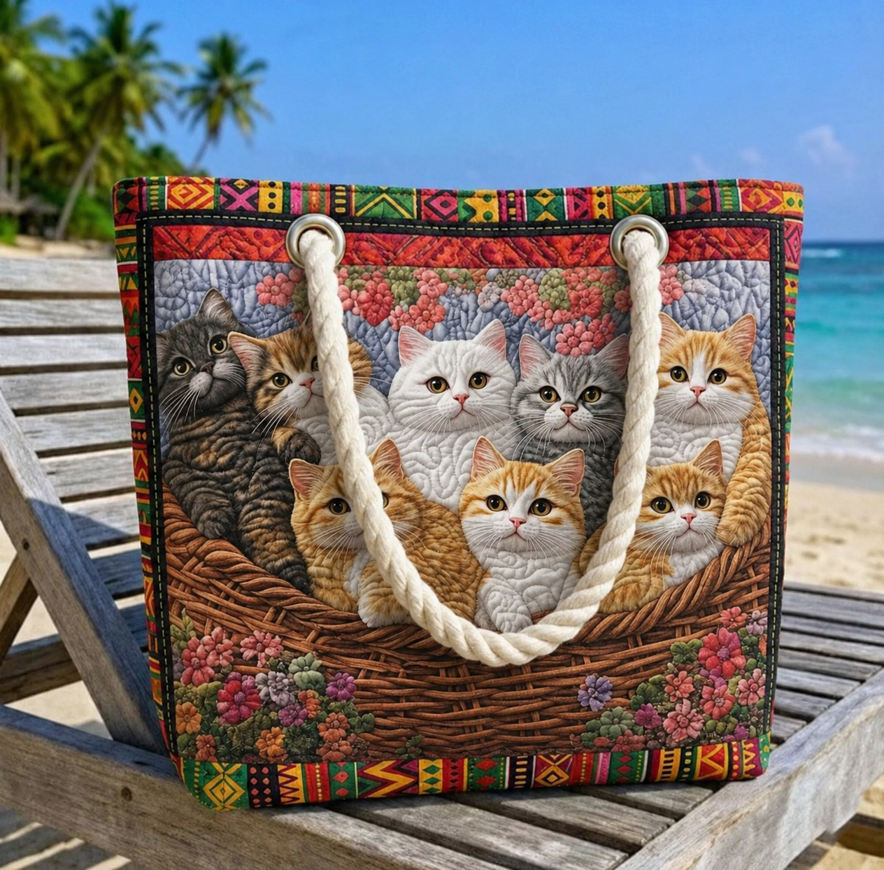 Paw Patch Quilted Beach Bag GFTOQA1685