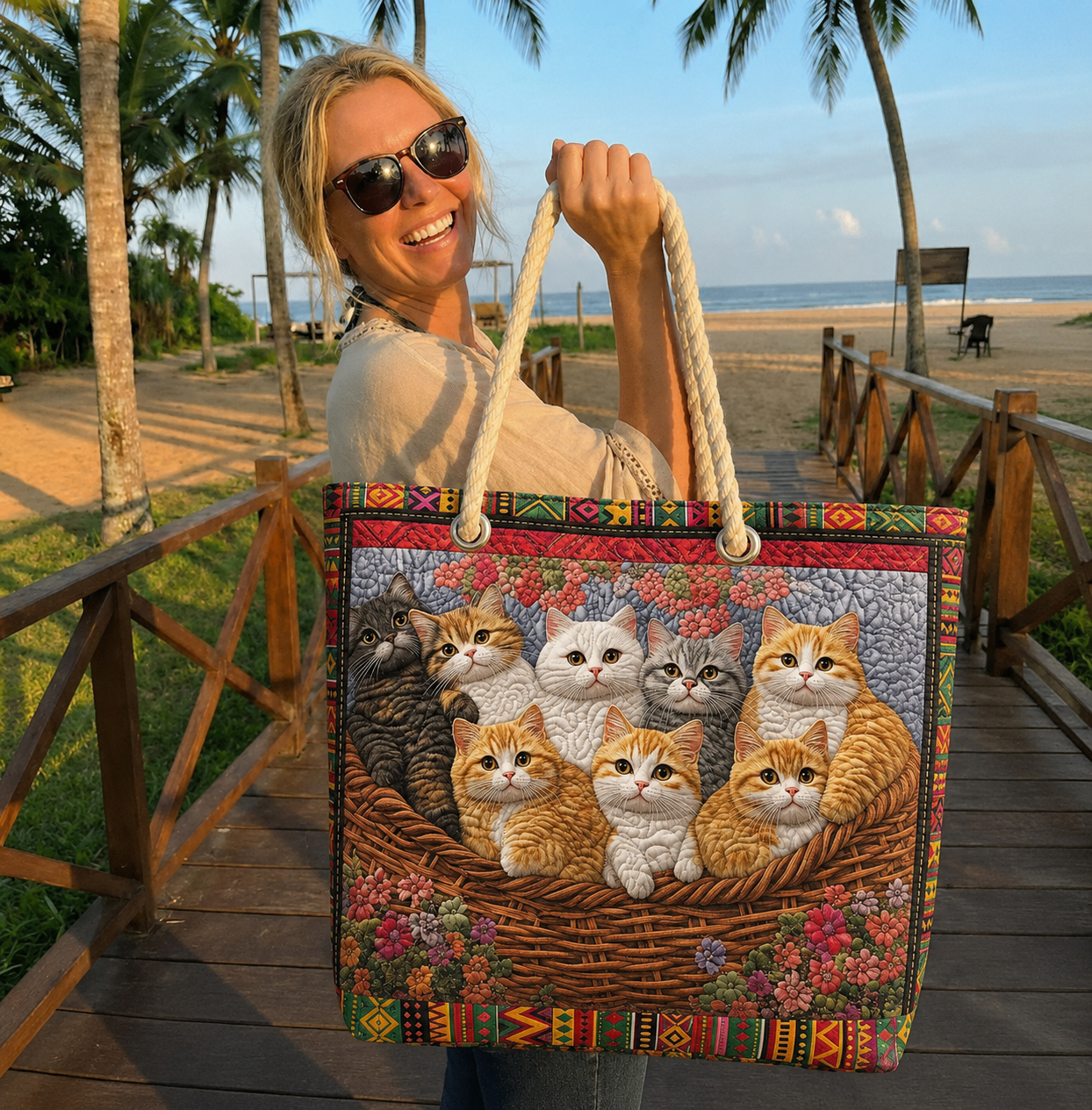 Paw Patch Quilted Beach Bag GFTOQA1685