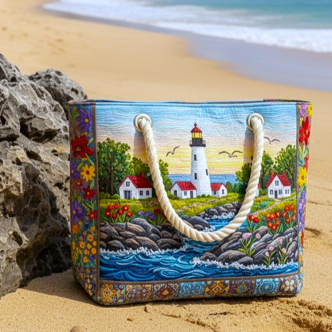 Lighthouse Glow Quilted Beach Bag GFTOMA9128