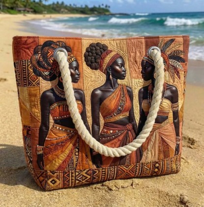 Melanin Queens Quilted Beach Bag GFTOTG3053