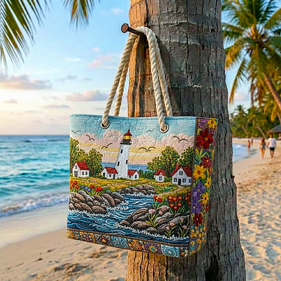 Lighthouse Glow Quilted Beach Bag GFTOMA9128