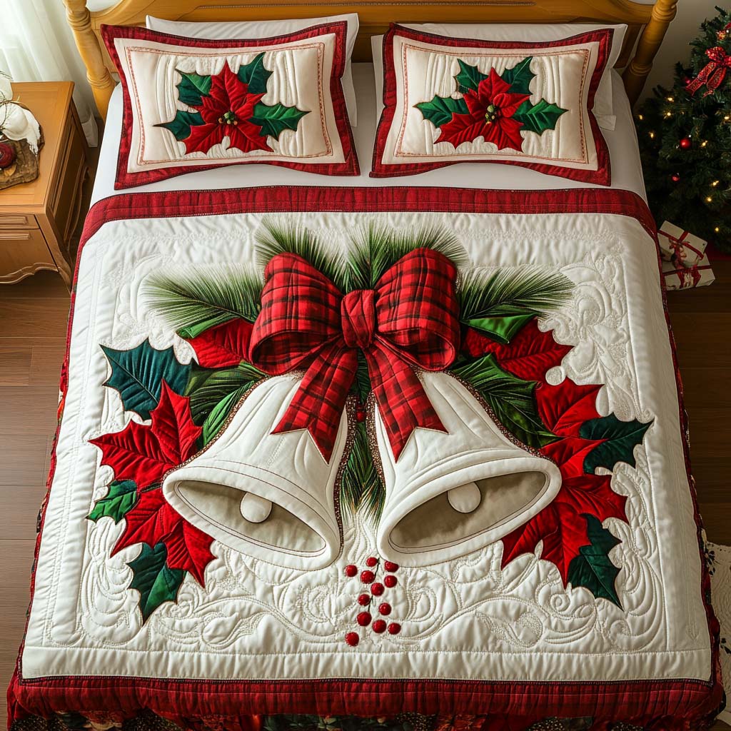 Xmas 3-Piece Quilted Bedding Set NCU0QN039
