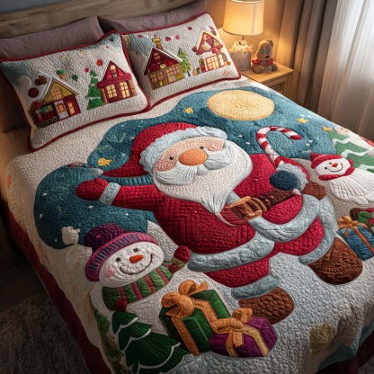 Xmas 3-Piece Quilted Bedding Set NCU0QN039