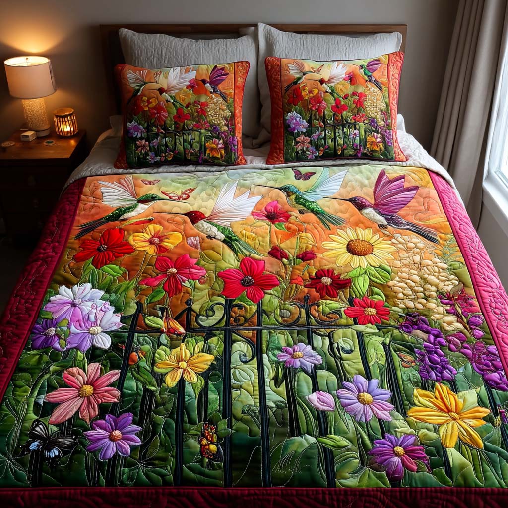 Nature Kiss 3-Piece Quilted Bedding Set NCU0NNT1984