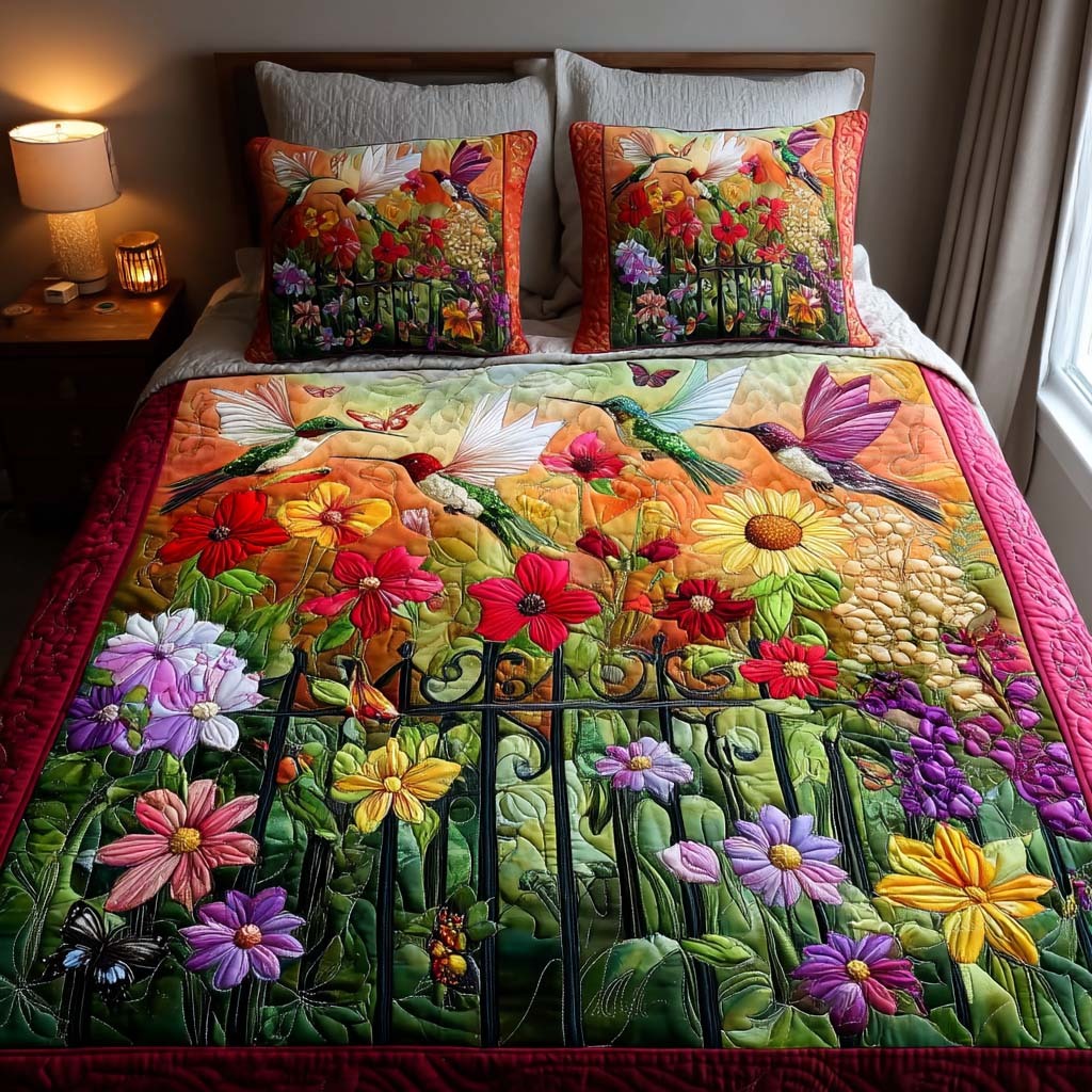 Nature Kiss 3-Piece Quilted Bedding Set NCU0NNT1984