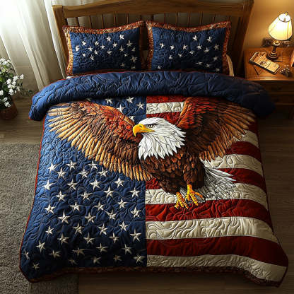 Soar Boldly 3-Piece Quilted Bedding Set NCU0DV512