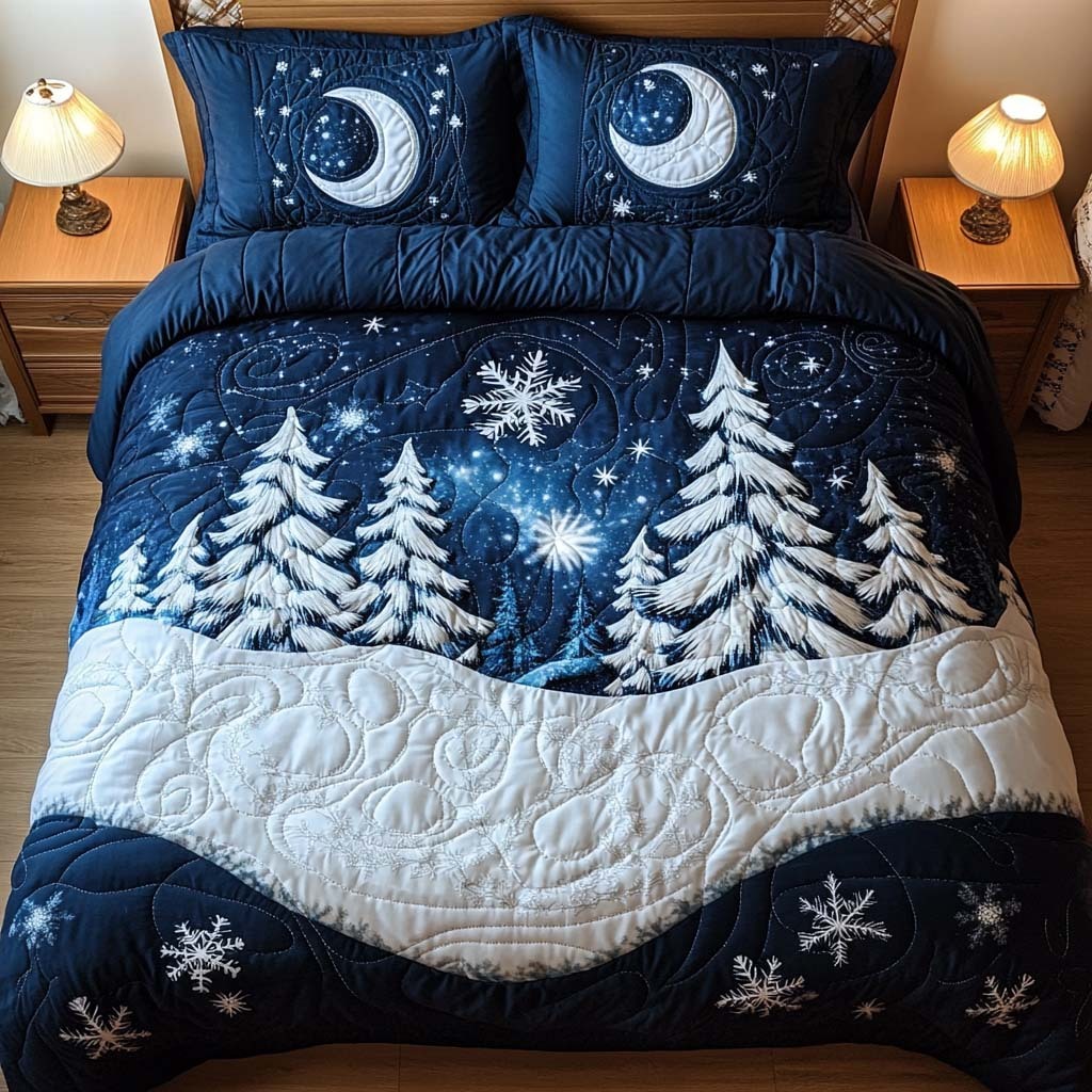 Xmas 3-Piece Quilted Bedding Set NCU0QN039