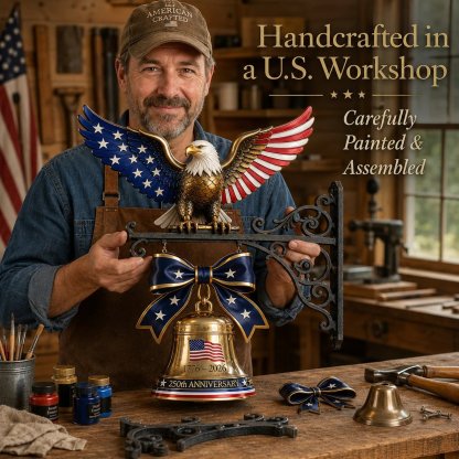 🔔 Ring in the Semiquincentennial: 1776-2026 "Spirit of Liberty" Eagle Bell🦅