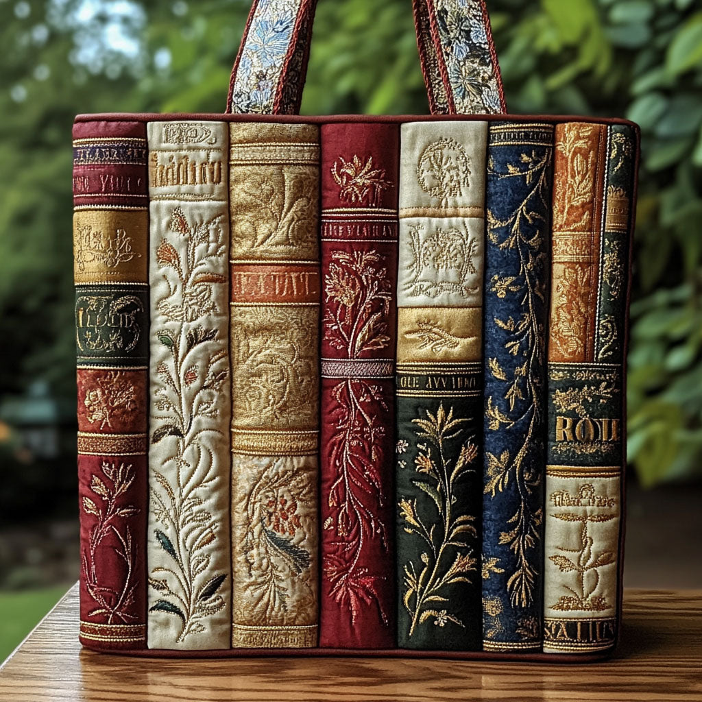 Novel Design Quilted Tote  Bag