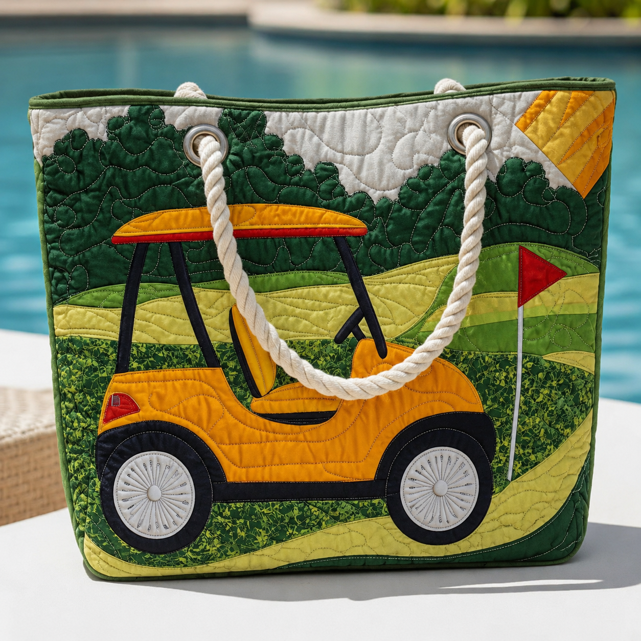 Golf Course Quilted Beach Bag GFTOQA1537