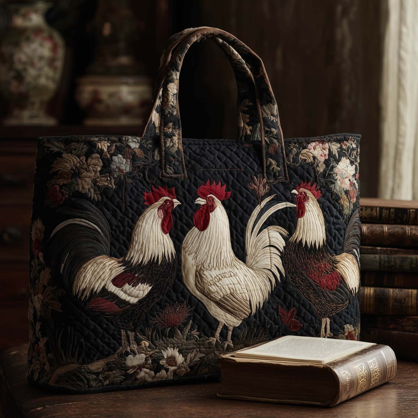 The Book of Cluck Quilted Tote Bag GFTOTL3849