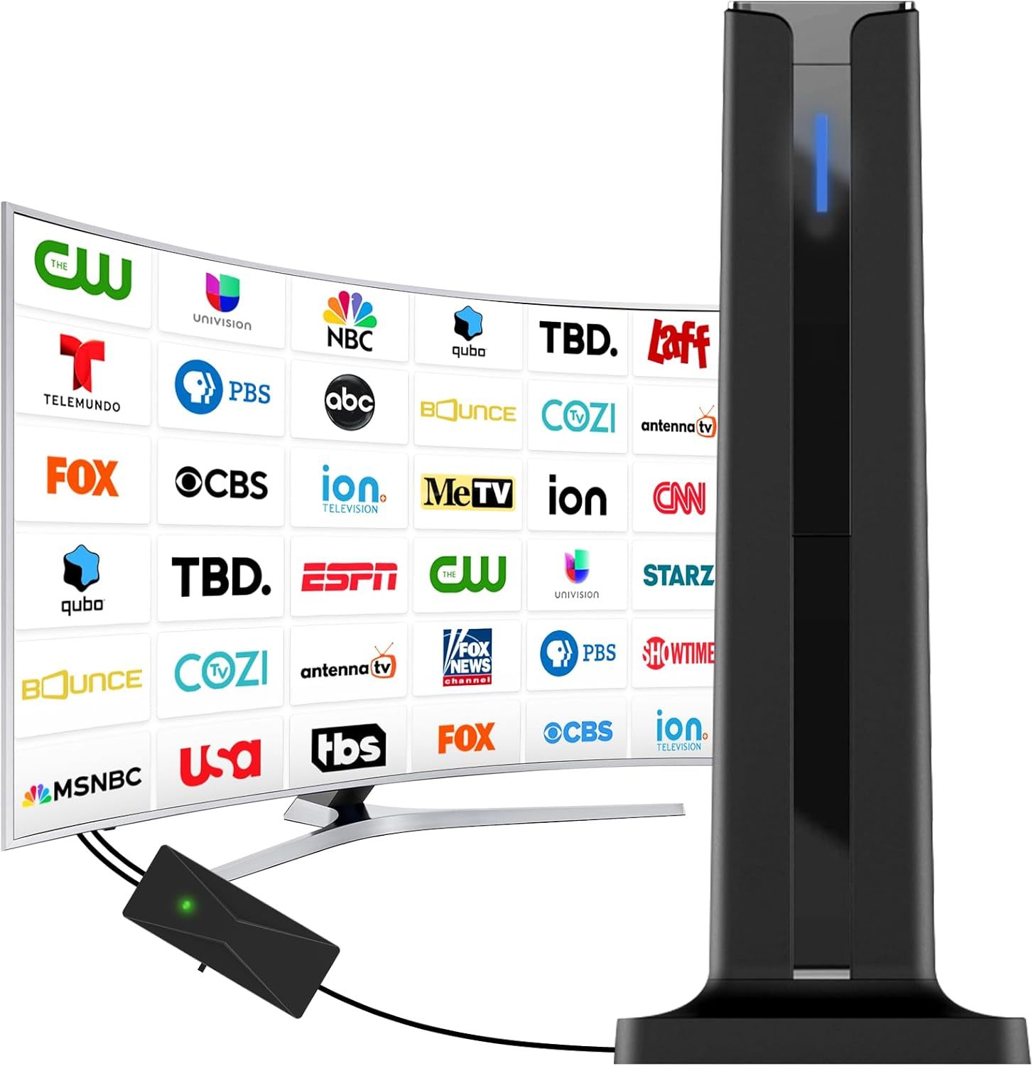 📺 TV Antenna - Digital HD Antenna - Indoor HDTV 1080P 4K (Long Range) 🎁