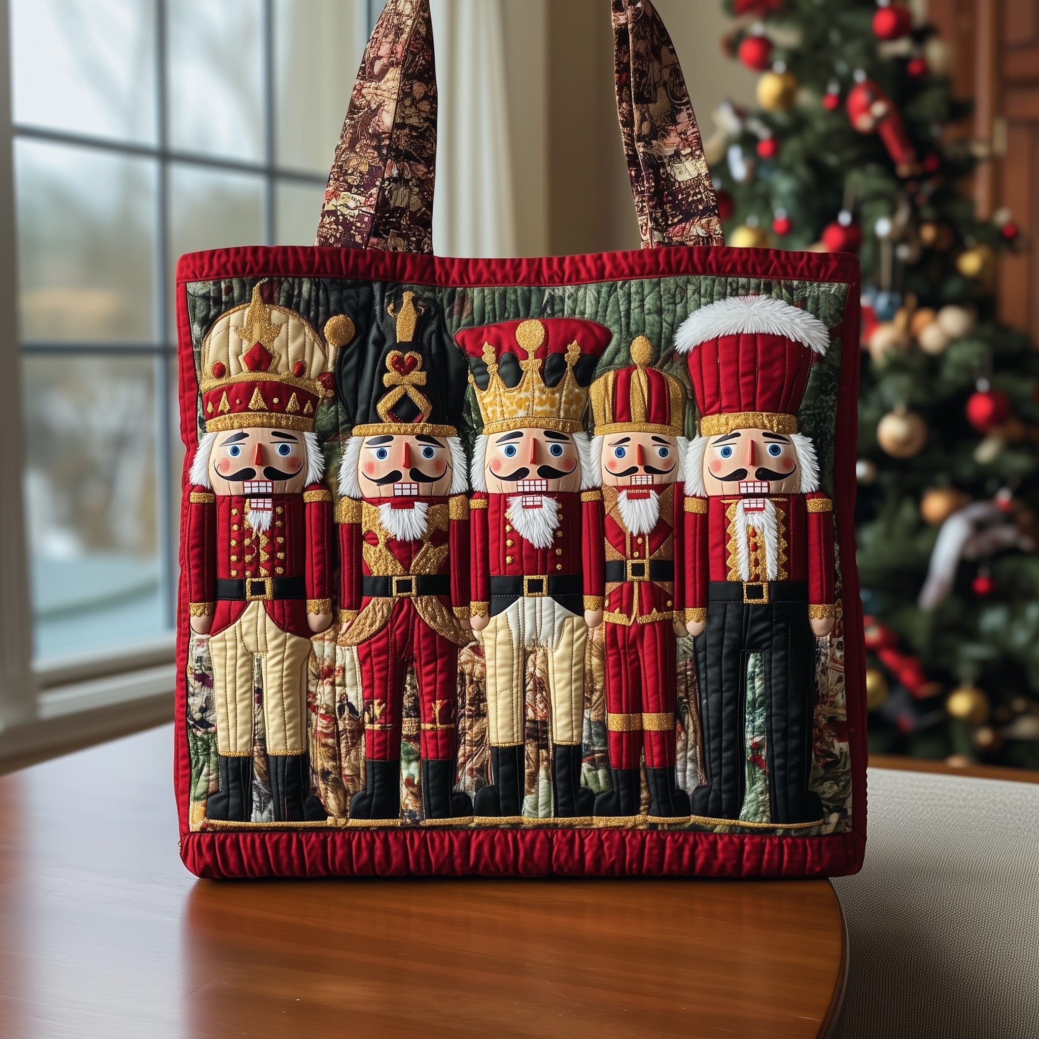 Christmas Nutcracker Quilted Tote Bag GFTOYC180