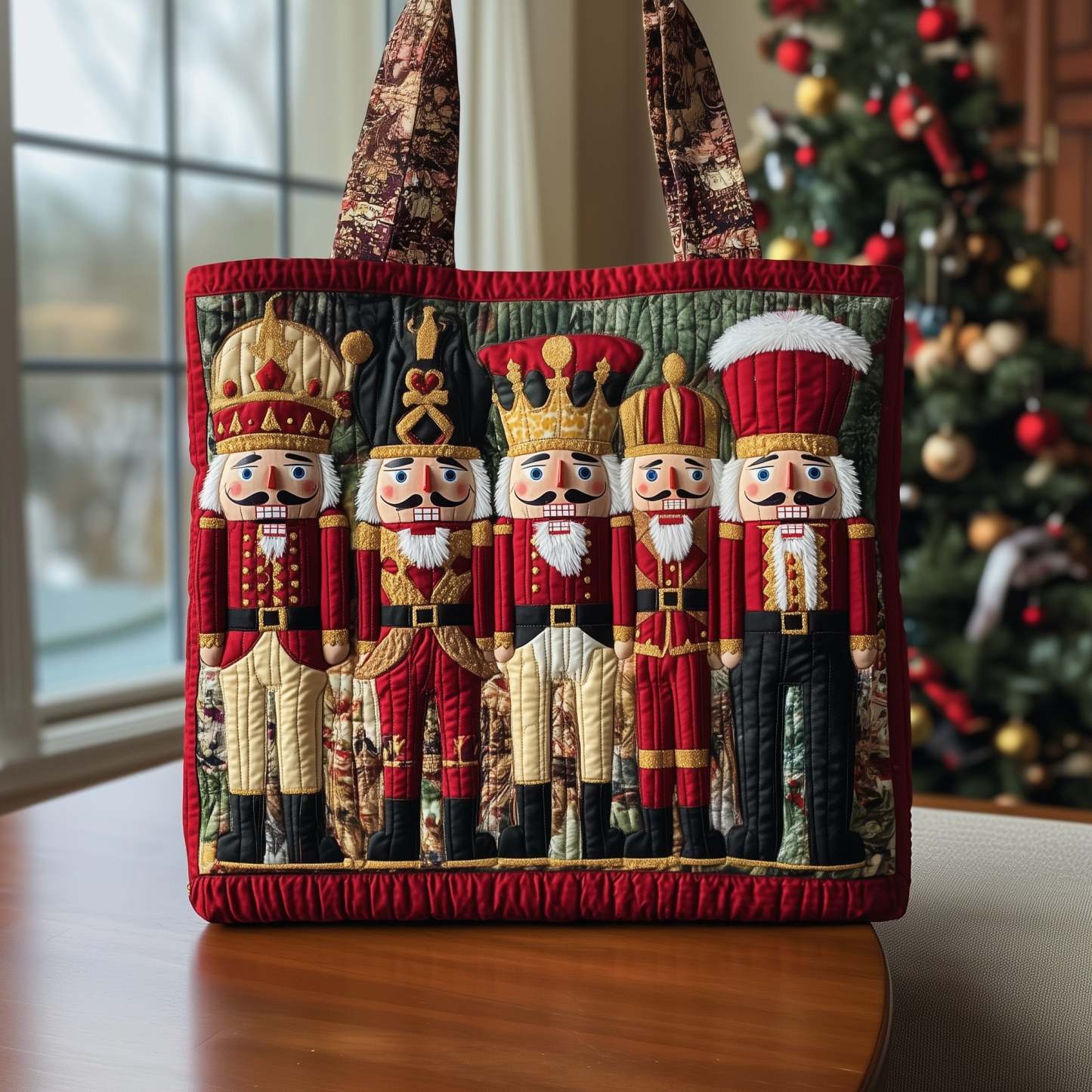 Christmas Nutcracker Quilted Tote Bag GFTOYC180