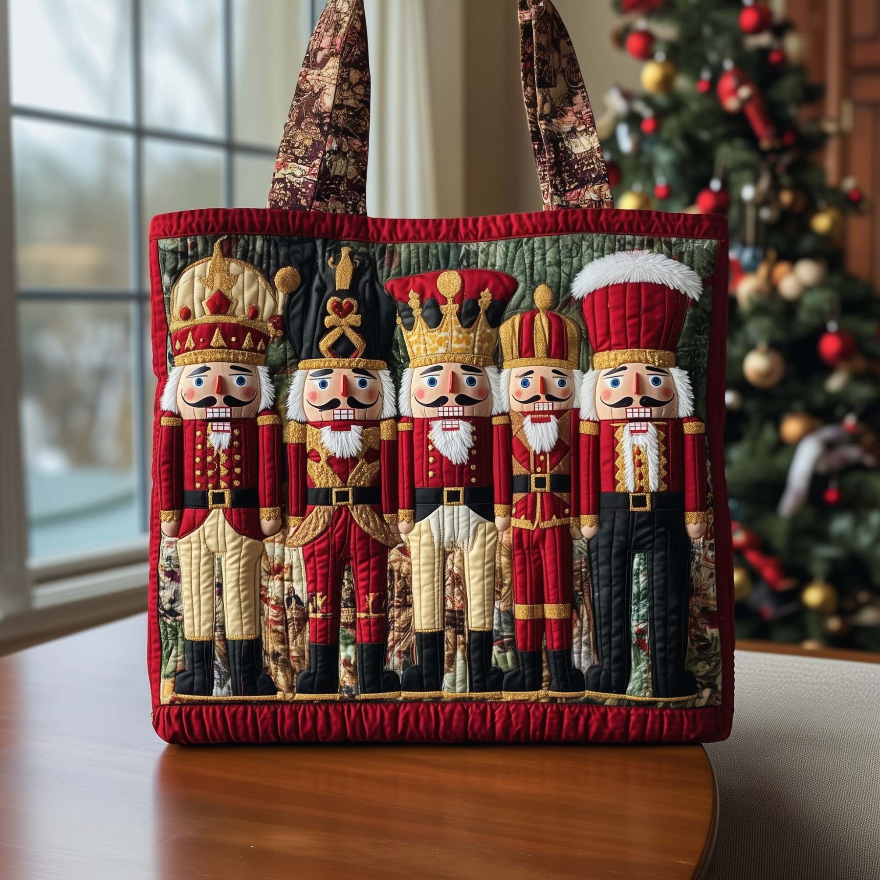 Christmas Nutcracker Quilted Tote Bag GFTOYC180