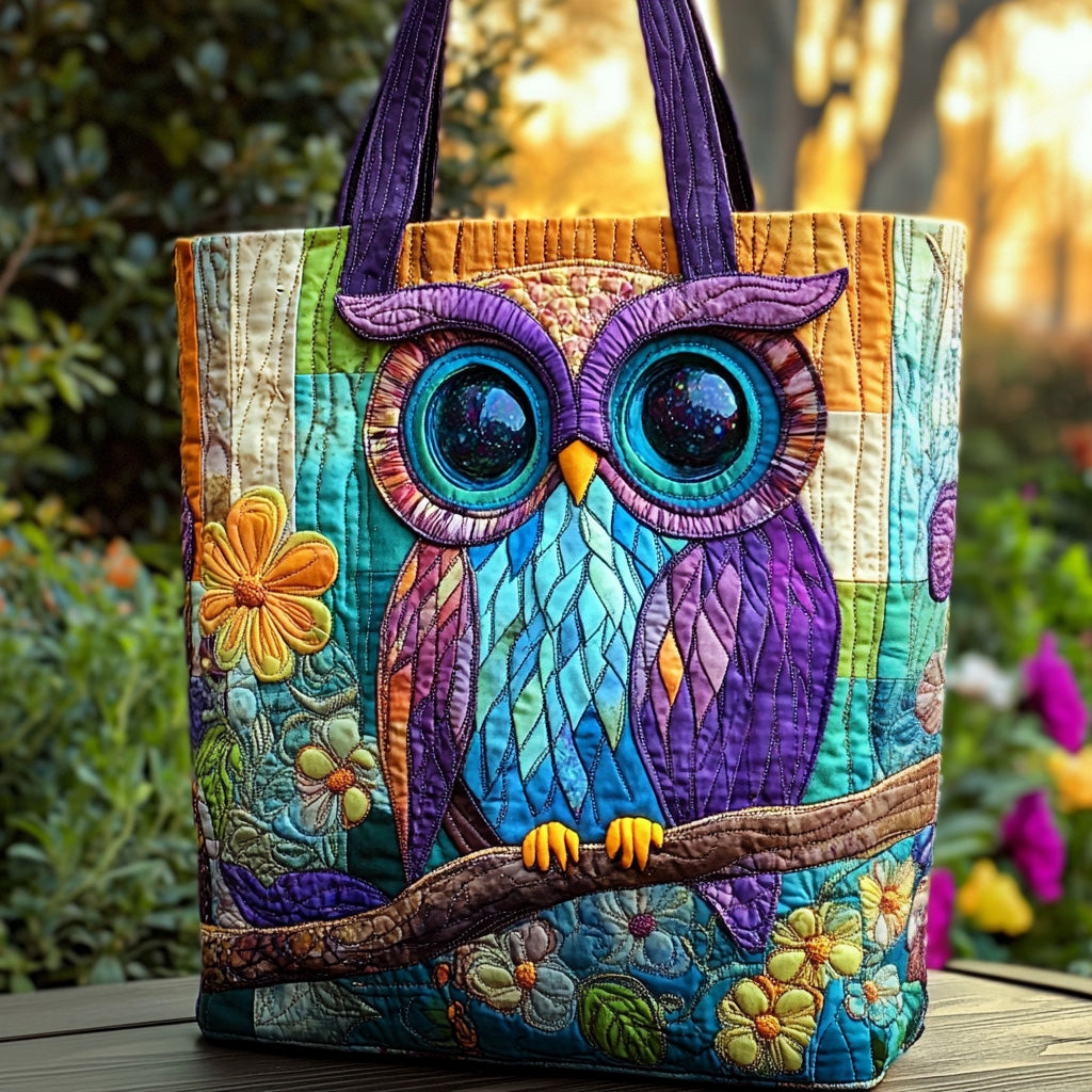 Wise Gaze Quilted Tote  Bag