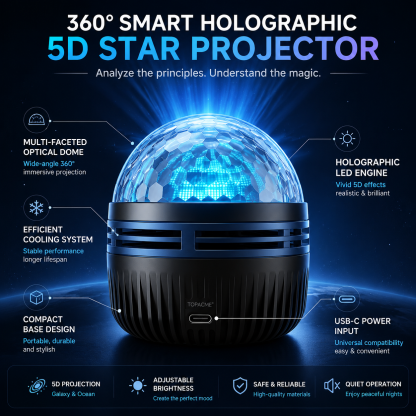 🌌5DMini Galaxy Star Projector🧸