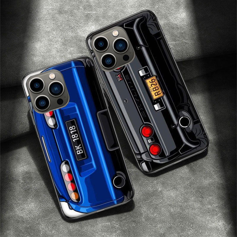 Legend Rear View iPhone Case | Classic Sports Car Taillight Design Protective Case