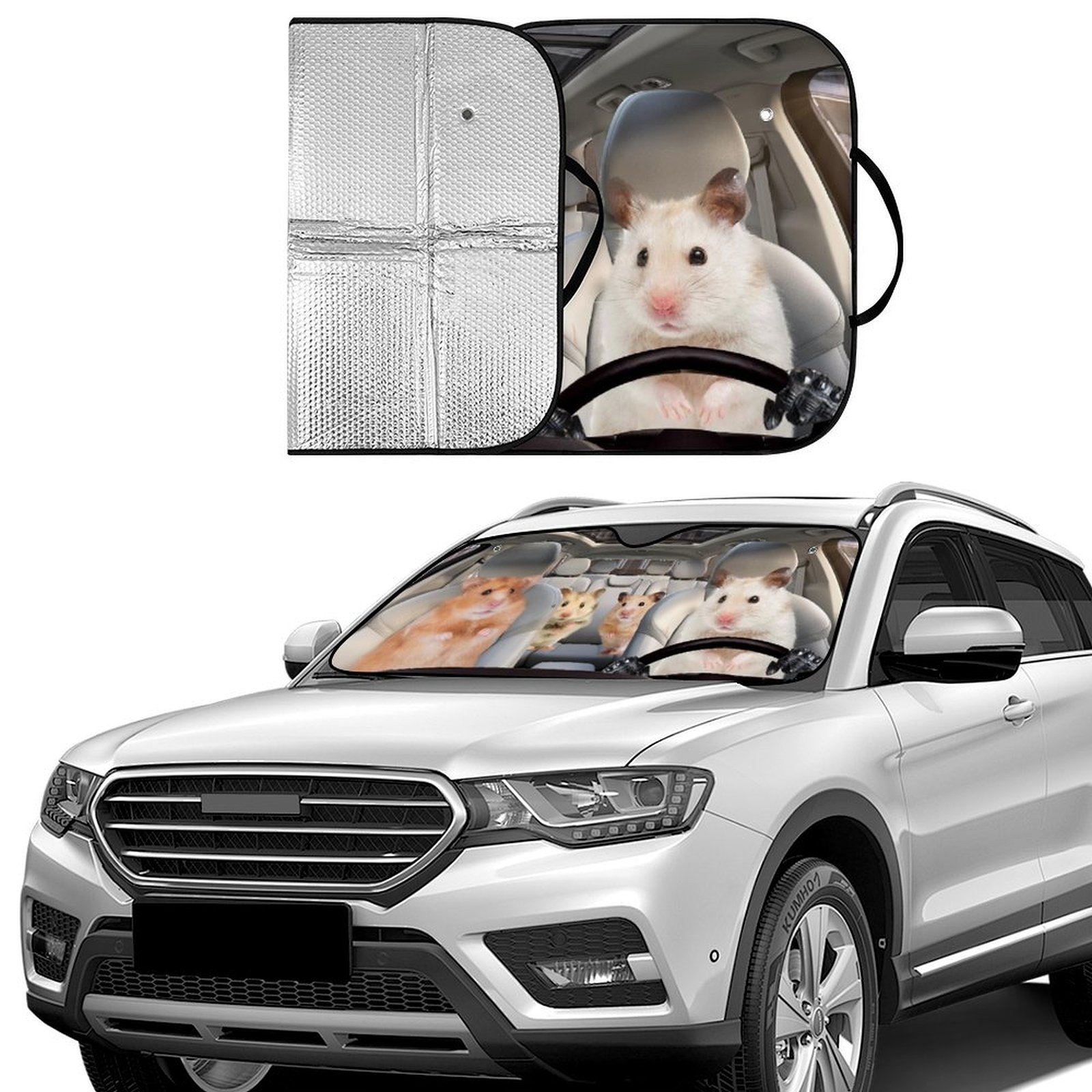 Make Your Car Speak! Funny Custom Windshield Sun Shade - The Ultimate Prank Gift