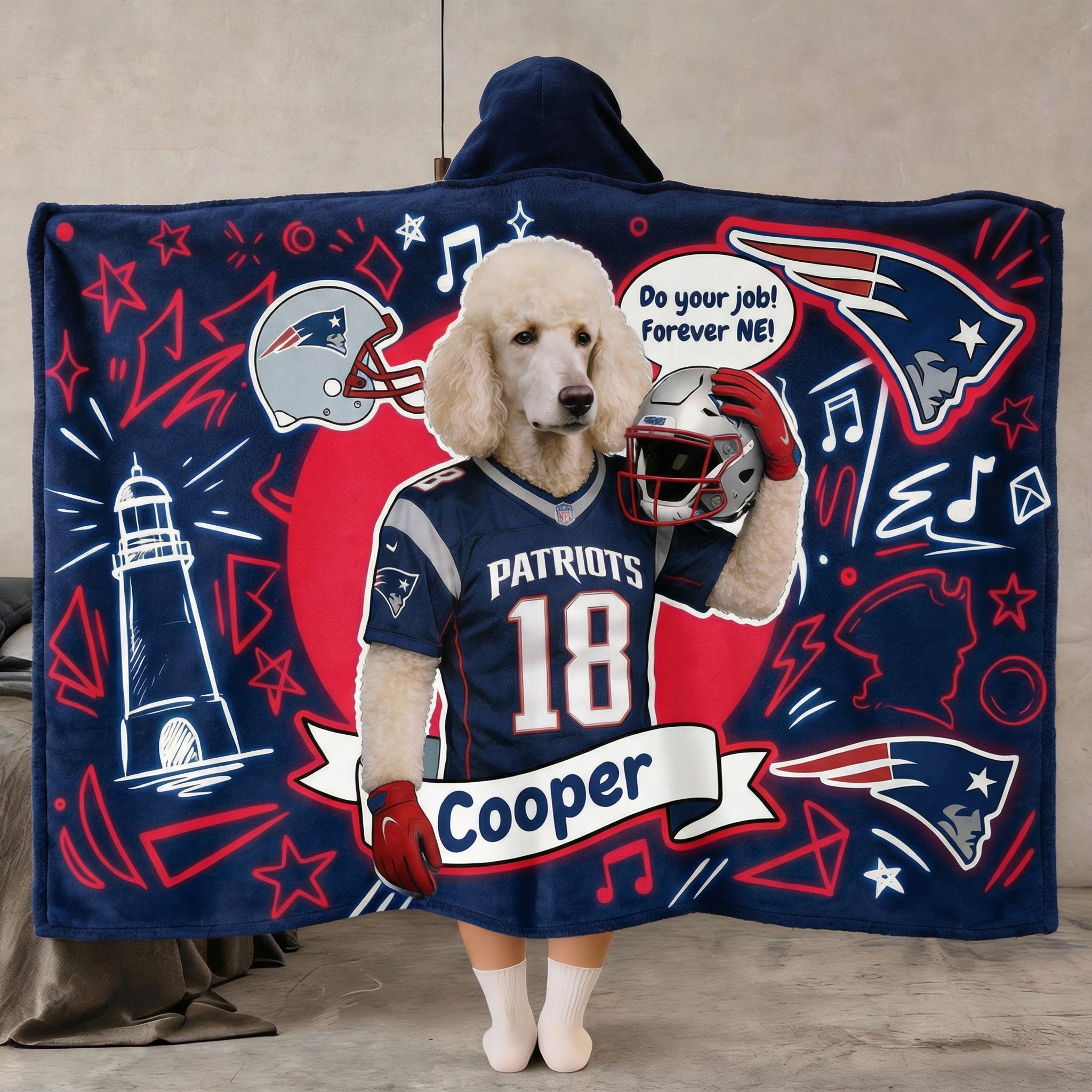 Personalized Baseball Hoodie Blanket，Customizable with avatar, name, and number; a gift for boys, a gift for friends, baseball players, and baseball teams.